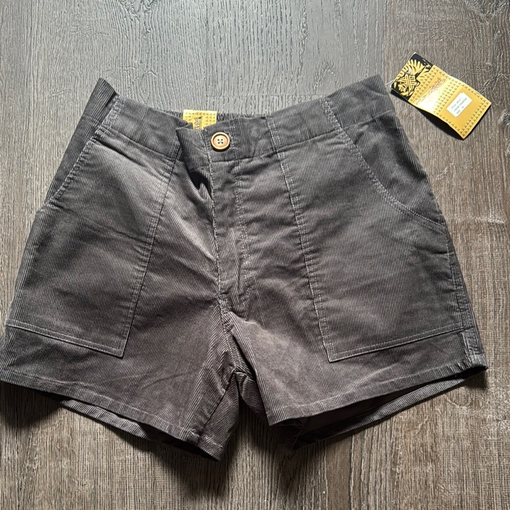 Gray Corduroy Men’s Shorts